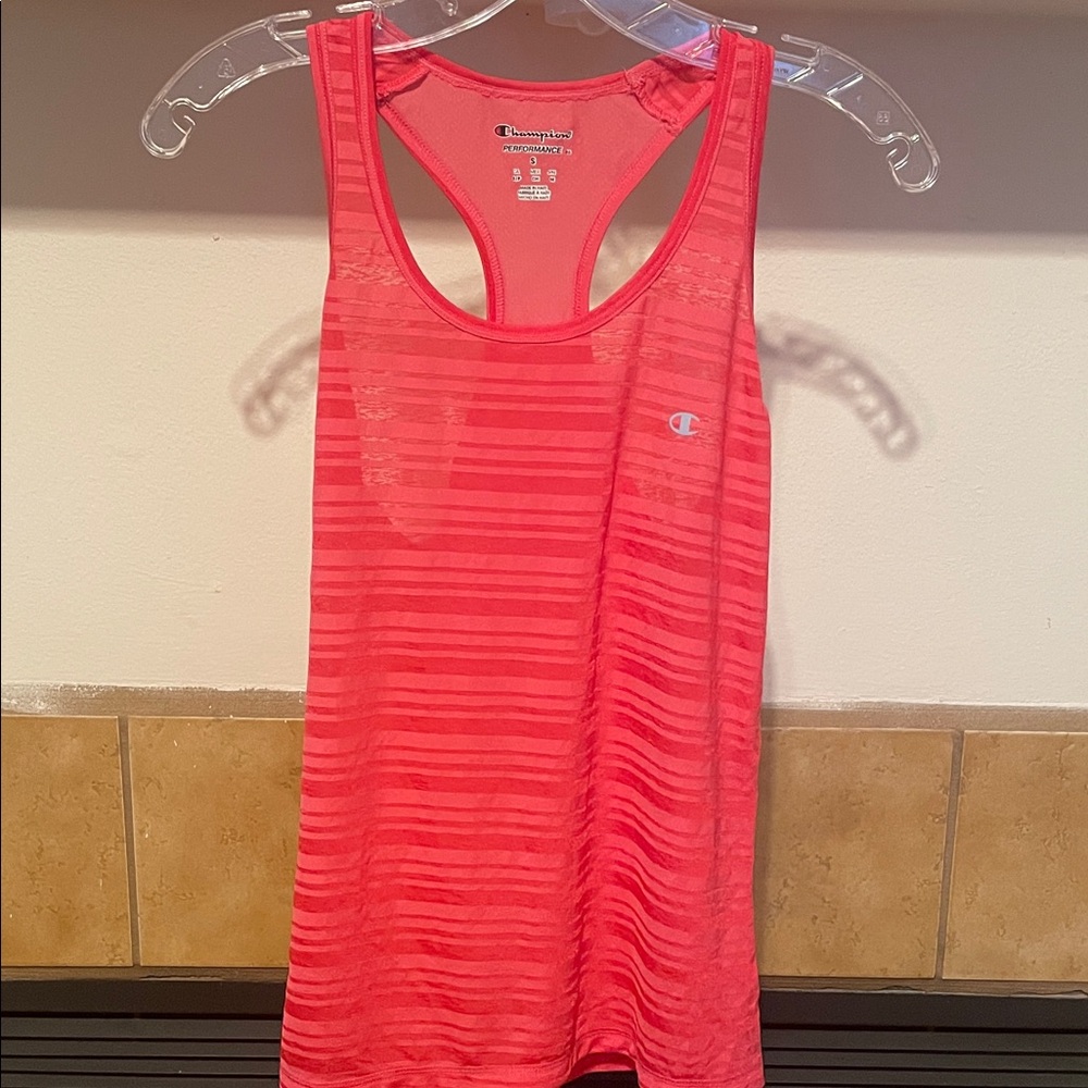 🖤 Champion Women's Striped Coral Tank Top (size S)